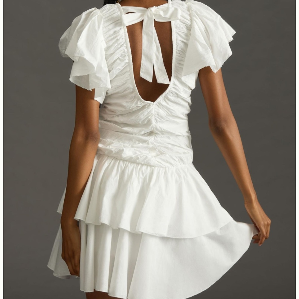 Brand New LOVE THE LABEL MINETTE RUFFLED MINI DRESS